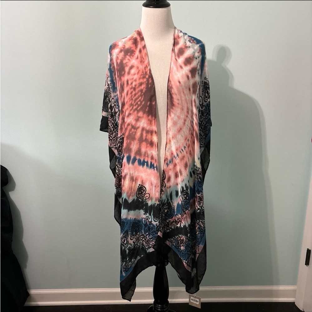 NWT Styline multi colored patterned kimono